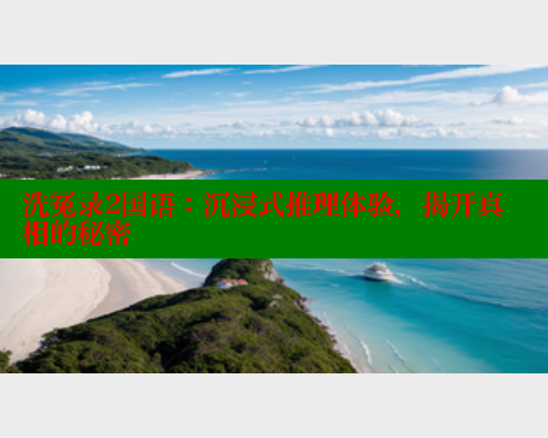 洗冤录2国语：沉浸式推理体验，揭开真相的秘密